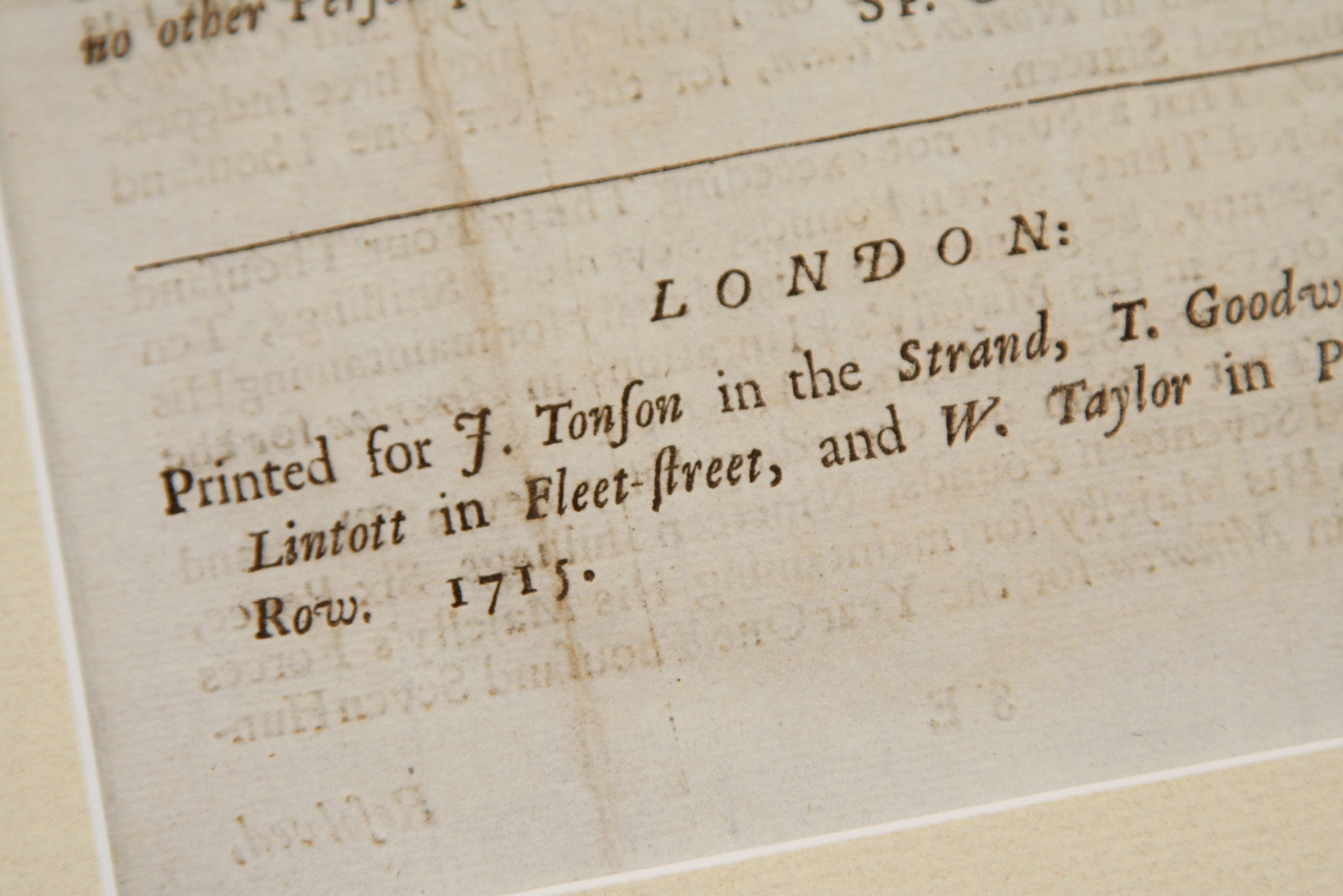 1715 Folio Documenting the Votes of the House of Commons Regarding Related Jacobite Uprising