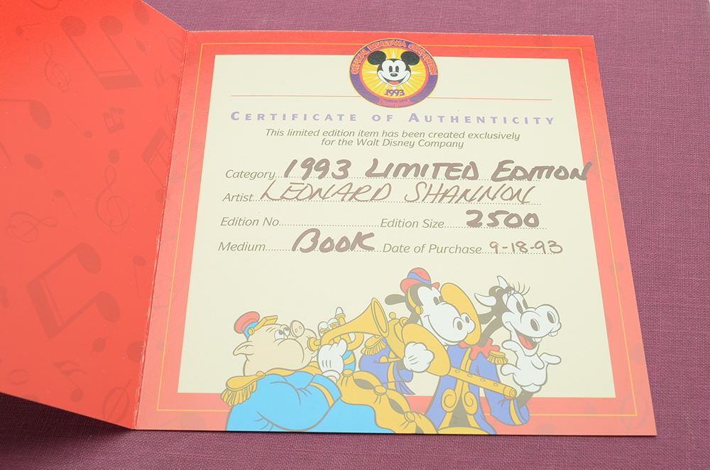 Books on Disneyland Featuring 1993 Limited Edition "Disneyland: Dreams, Traditions and Transitions"