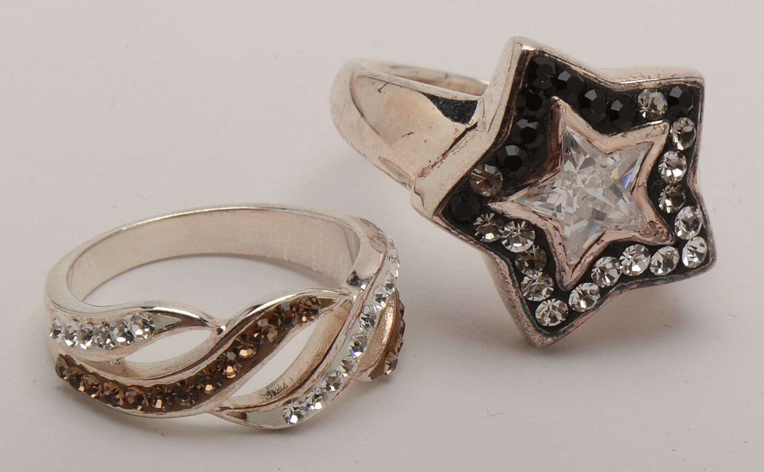 Sterling Clear Crystal Fashion Jewelry