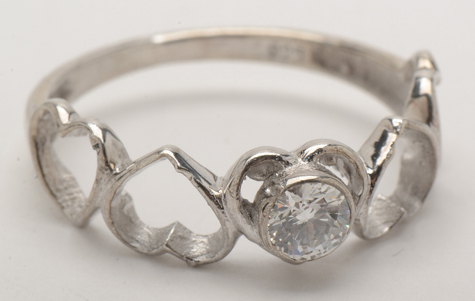 Sterling Rings and Earrings With Crystal Accents