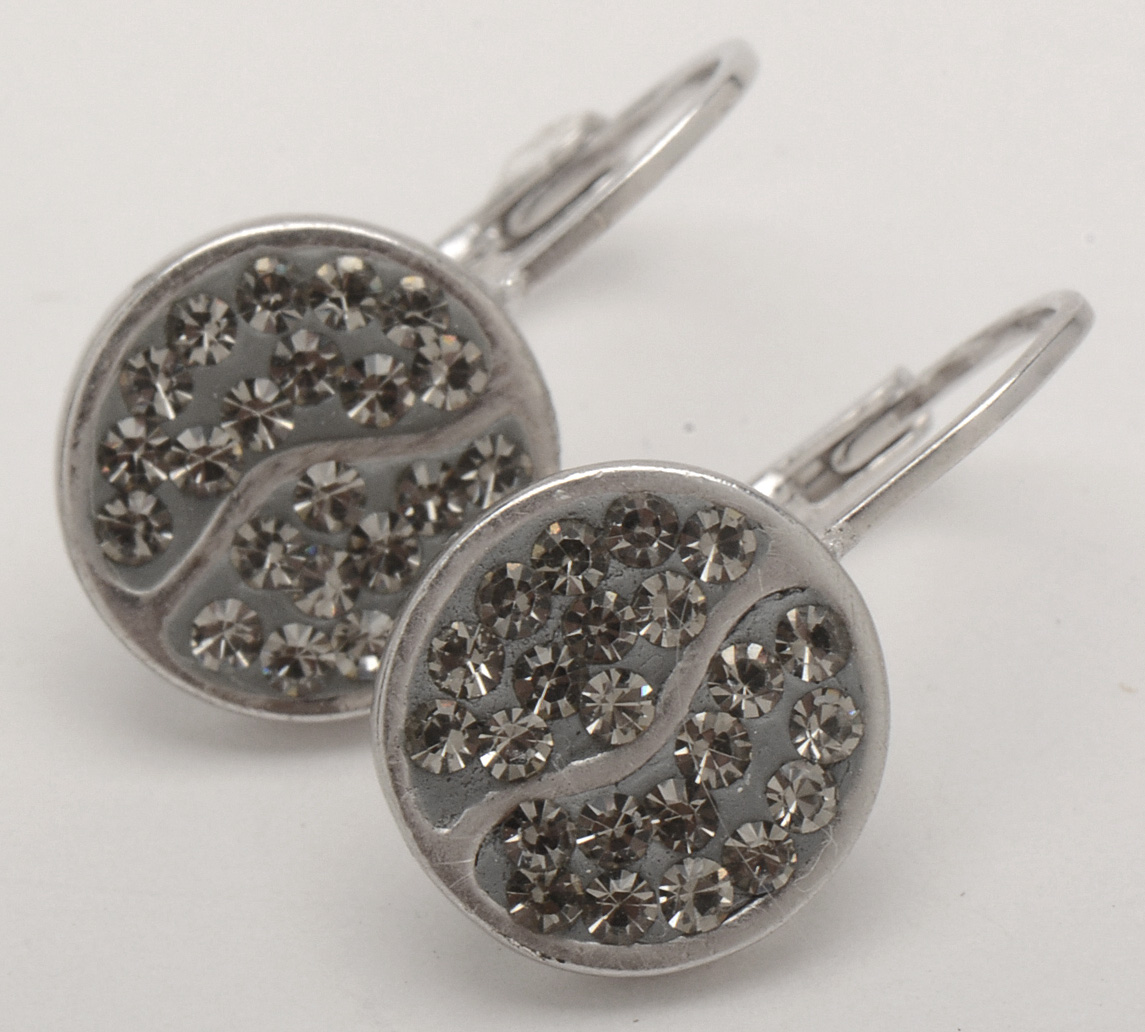 Sterling Rings and Earrings With Crystal Accents