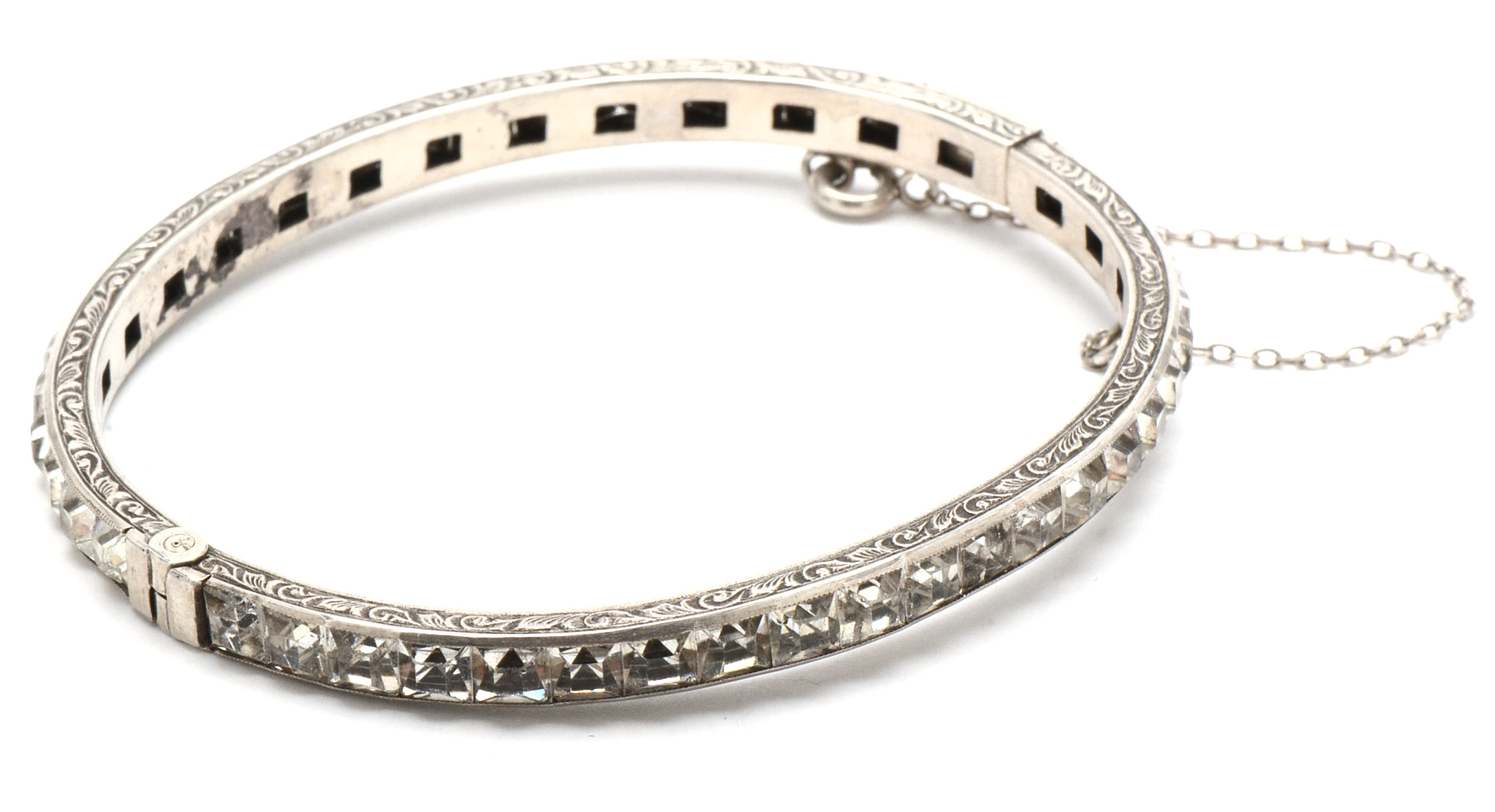 1920s Payco Sterling Rhinestone Bangles