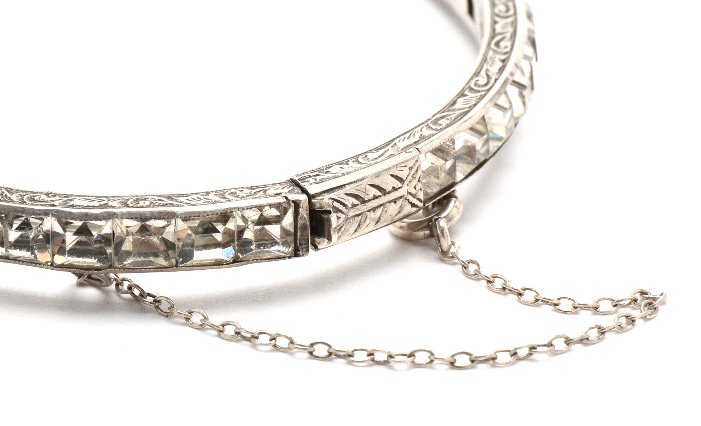 1920s Payco Sterling Rhinestone Bangles