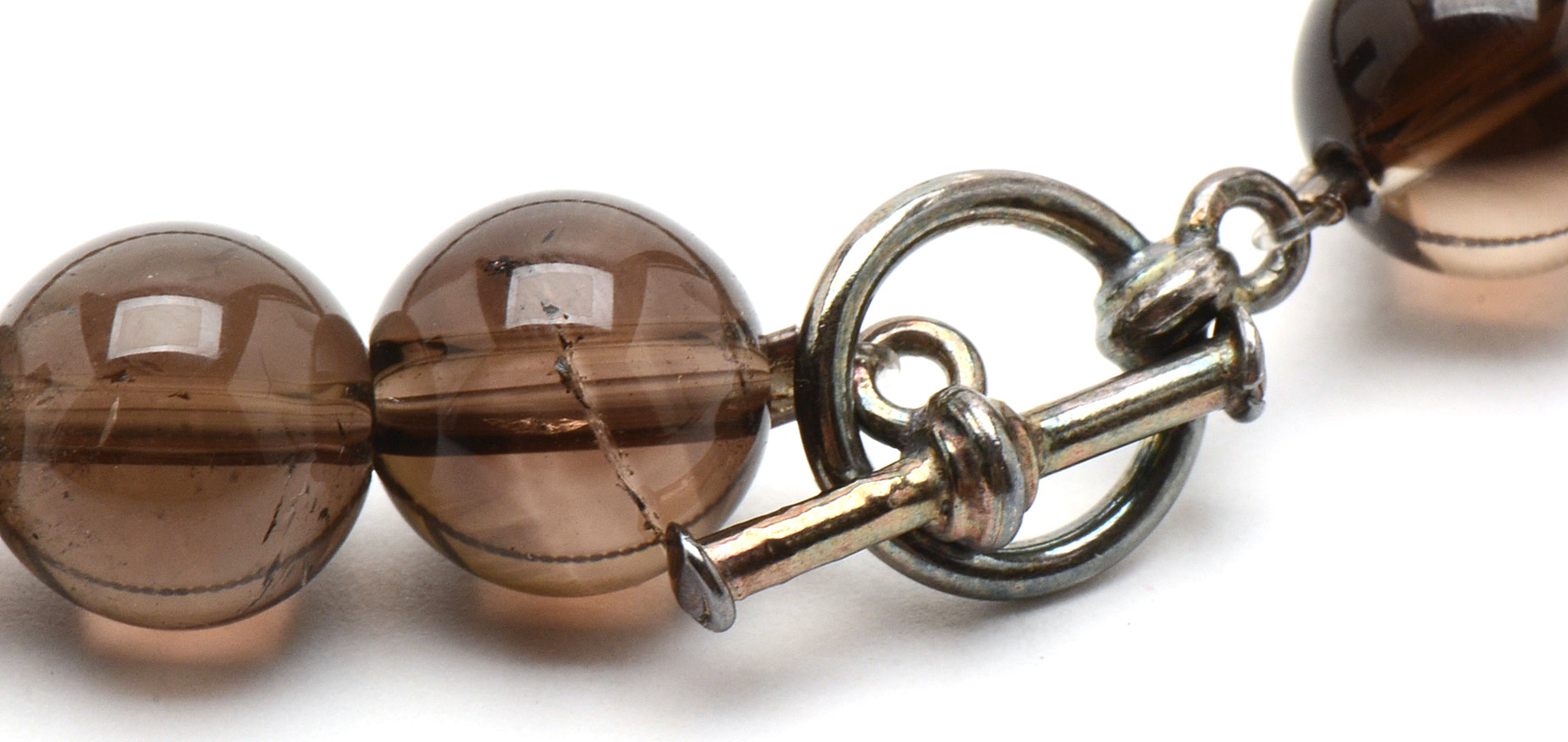 Smoky Quartz Beaded Necklaces and Stretch Bracelet