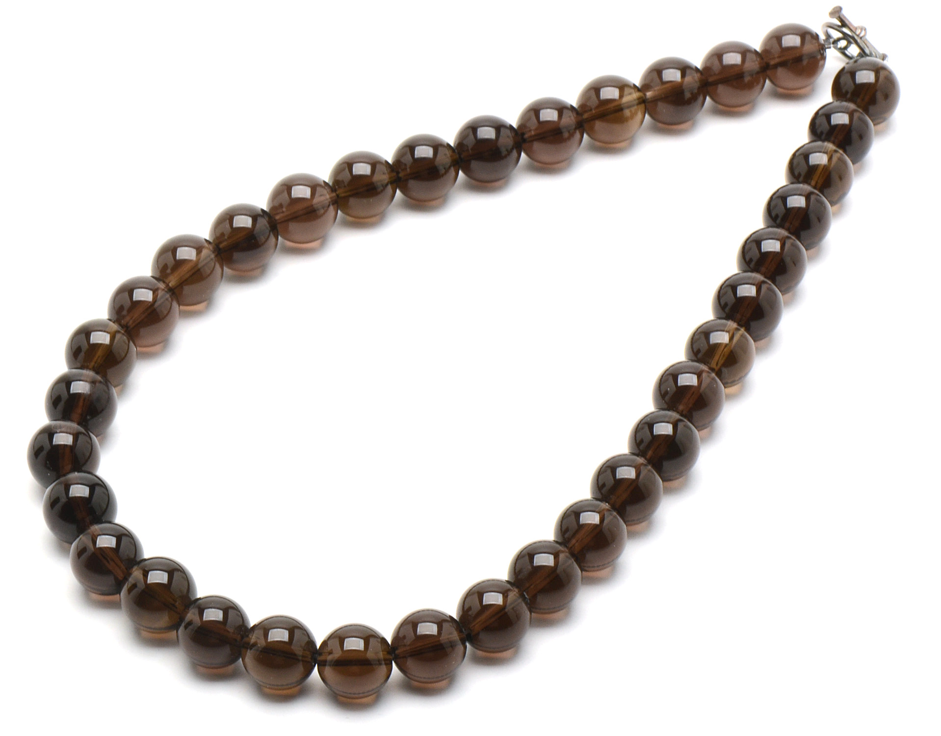 Smoky Quartz Beaded Necklaces and Stretch Bracelet