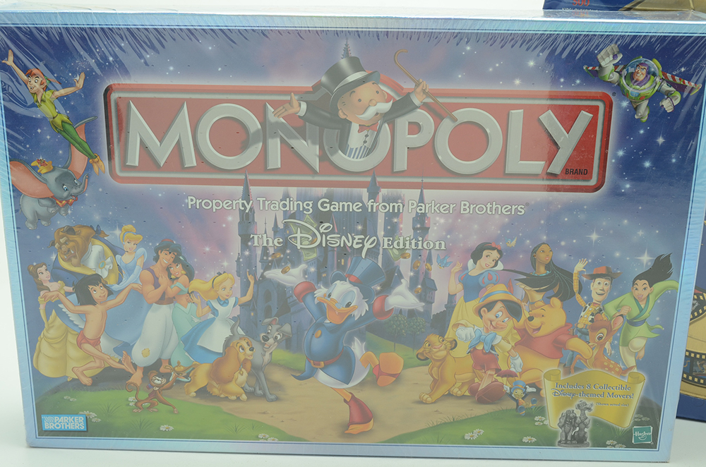 "Monopoly: The Disney Edition" and "The Wonderful World of Disney Trivia" Board Games