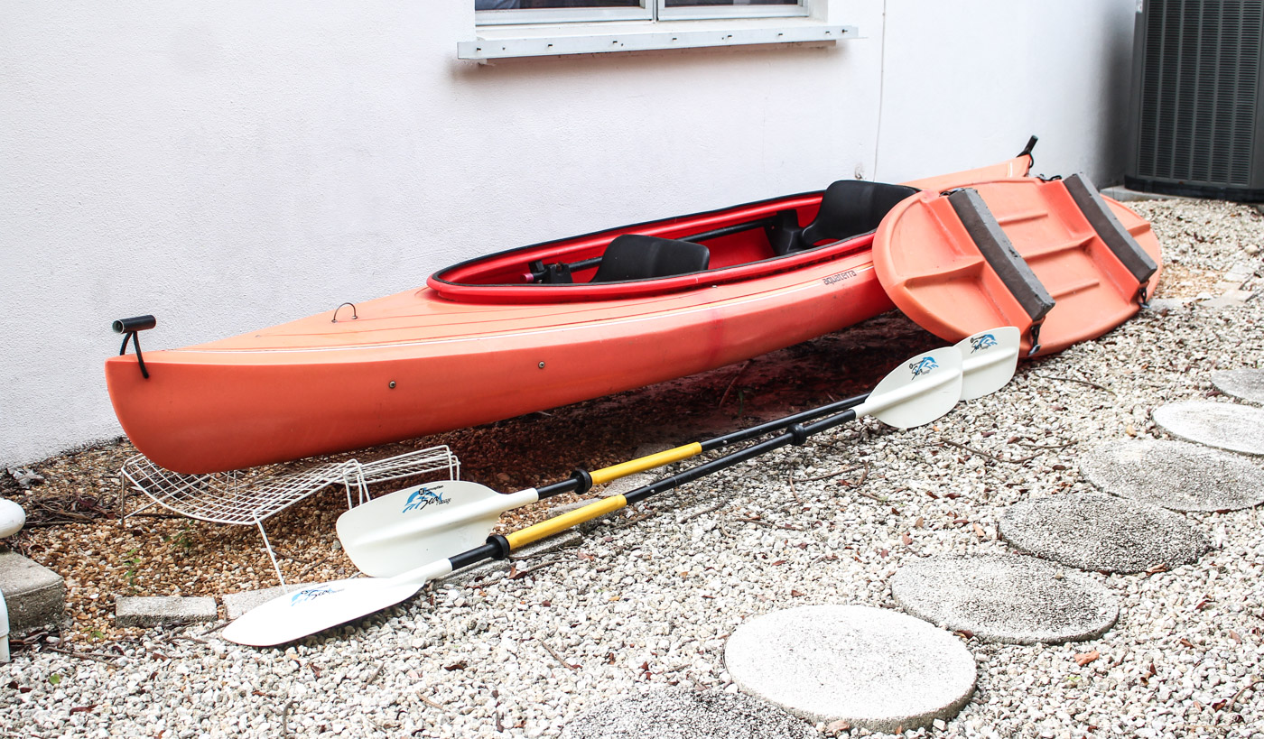 Aquaterra "Keowee 2" Two-Seat Kayak With Paddles and Top