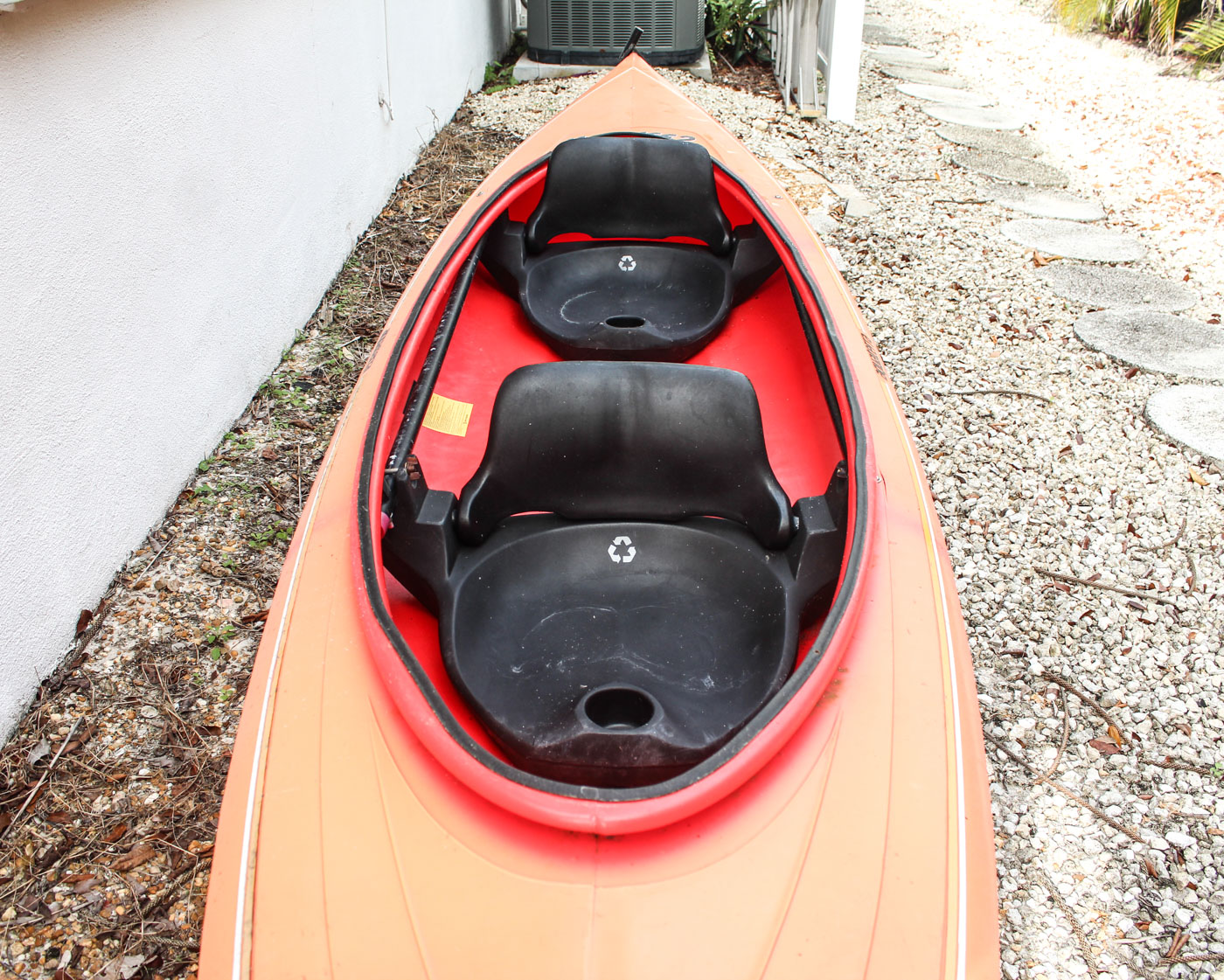 Aquaterra "Keowee 2" Two-Seat Kayak With Paddles and Top
