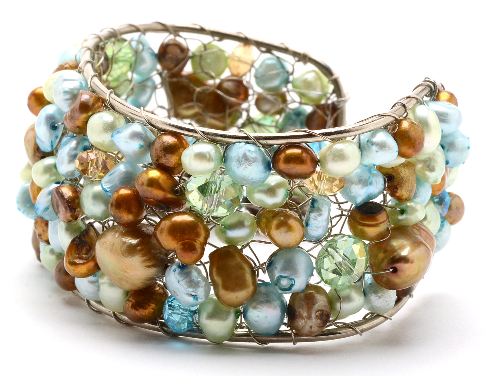 Cultured Pearl Cuff Bracelet