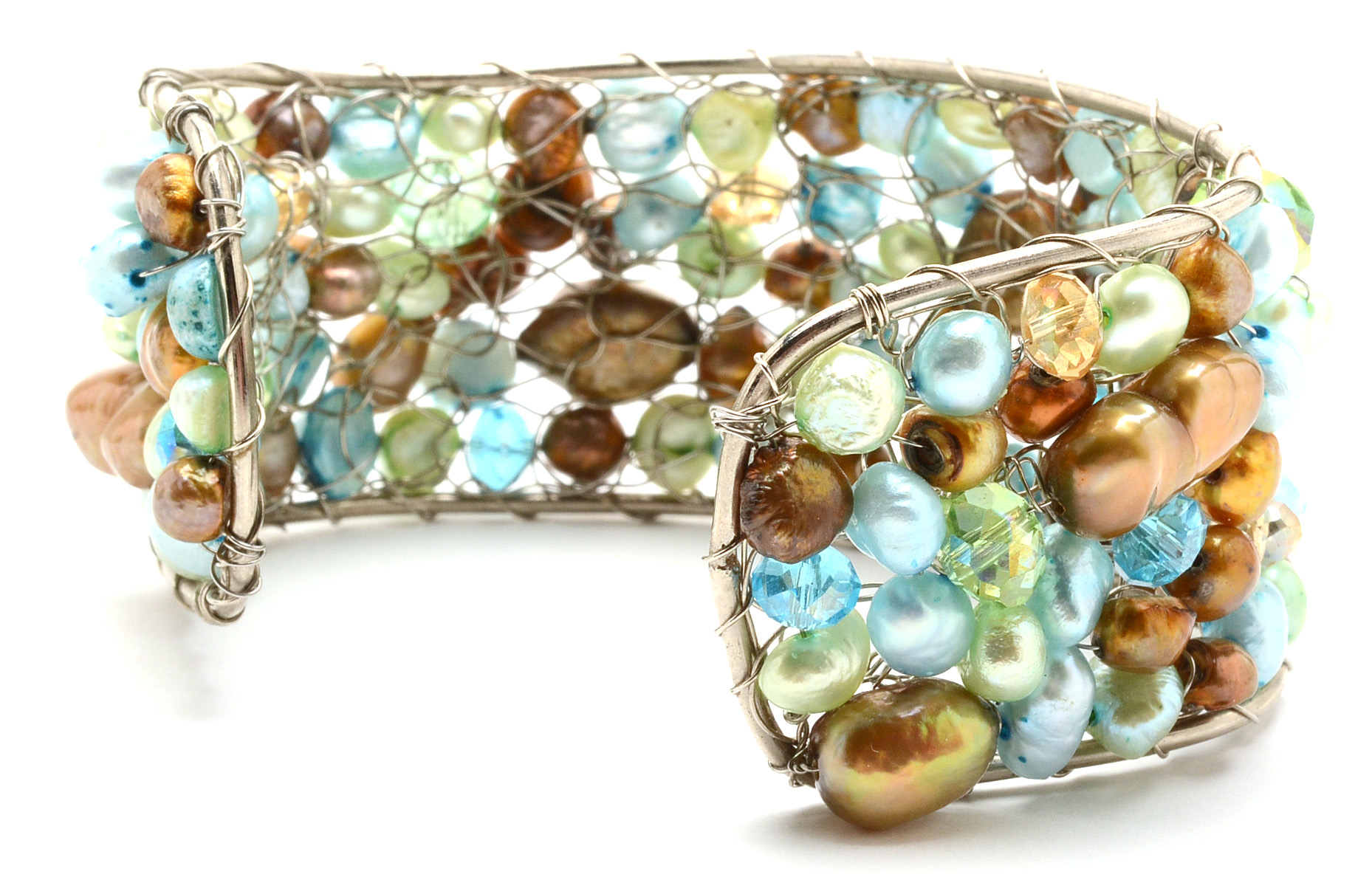 Cultured Pearl Cuff Bracelet