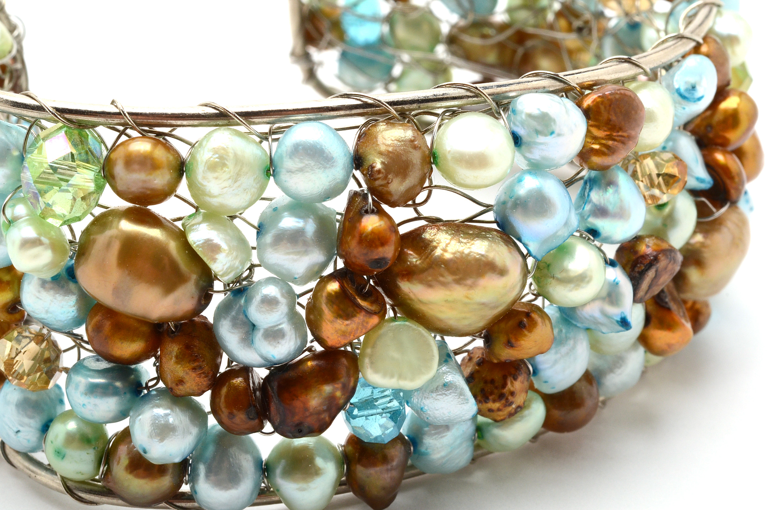 Cultured Pearl Cuff Bracelet