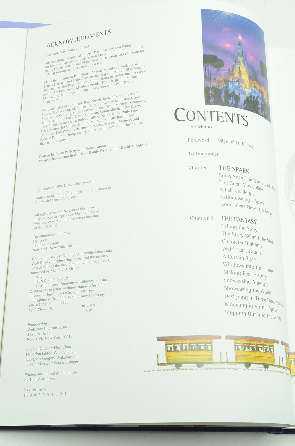 1996 Multiple Signed First Edition "Walt Disney Imagineering: A Behind the Dreams Look at Making the Magic Real"