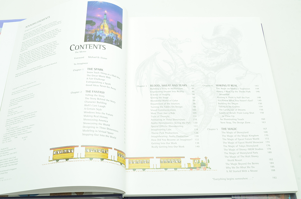 1996 Multiple Signed First Edition "Walt Disney Imagineering: A Behind the Dreams Look at Making the Magic Real"