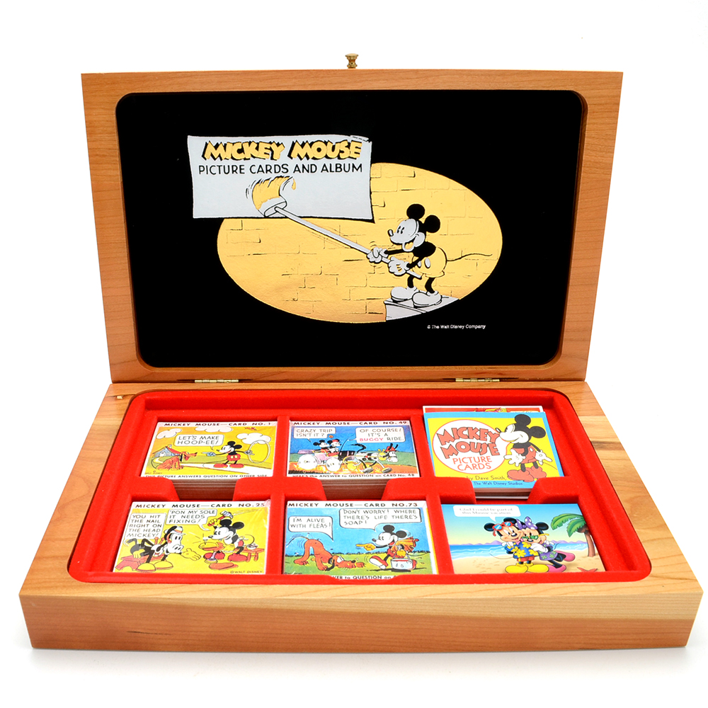 1995 Reproduction "Mickey Mouse Picture Cards and Album" Deluxe Box Set