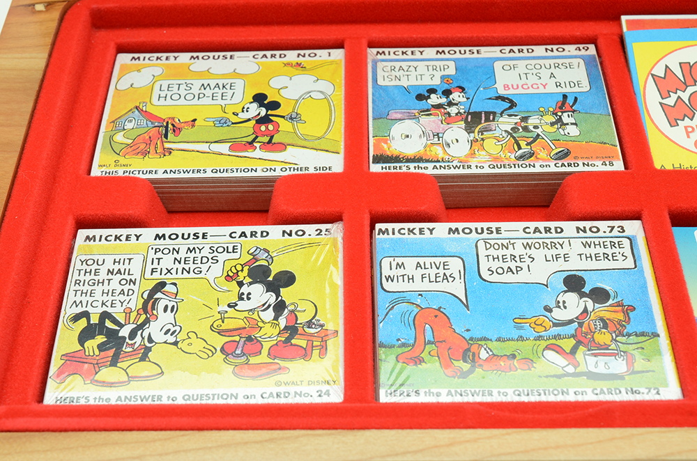 1995 Reproduction "Mickey Mouse Picture Cards and Album" Deluxe Box Set