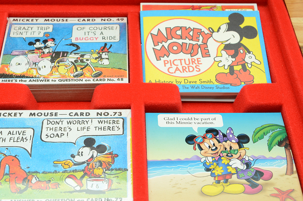 1995 Reproduction "Mickey Mouse Picture Cards and Album" Deluxe Box Set
