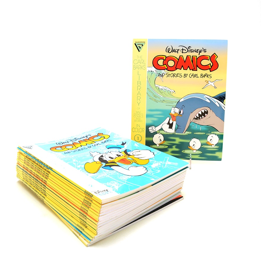 1992–1993 "The Carl Barks Library of Walt Disney's Comics and Stories in Color" #1–18