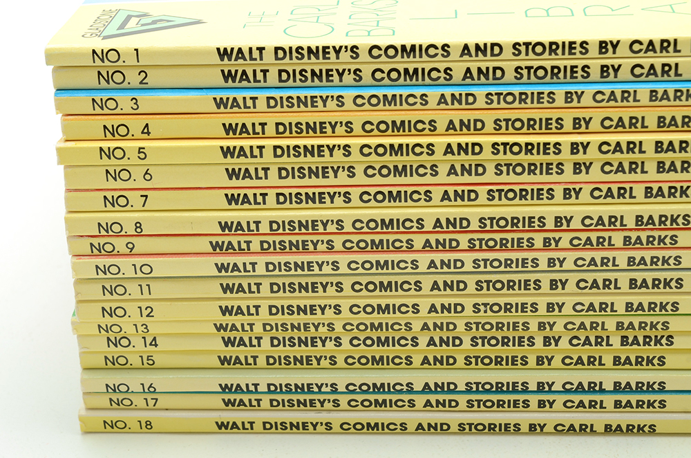 1992–1993 "The Carl Barks Library of Walt Disney's Comics and Stories in Color" #1–18