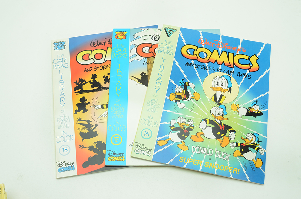 1992–1993 "The Carl Barks Library of Walt Disney's Comics and Stories in Color" #1–18