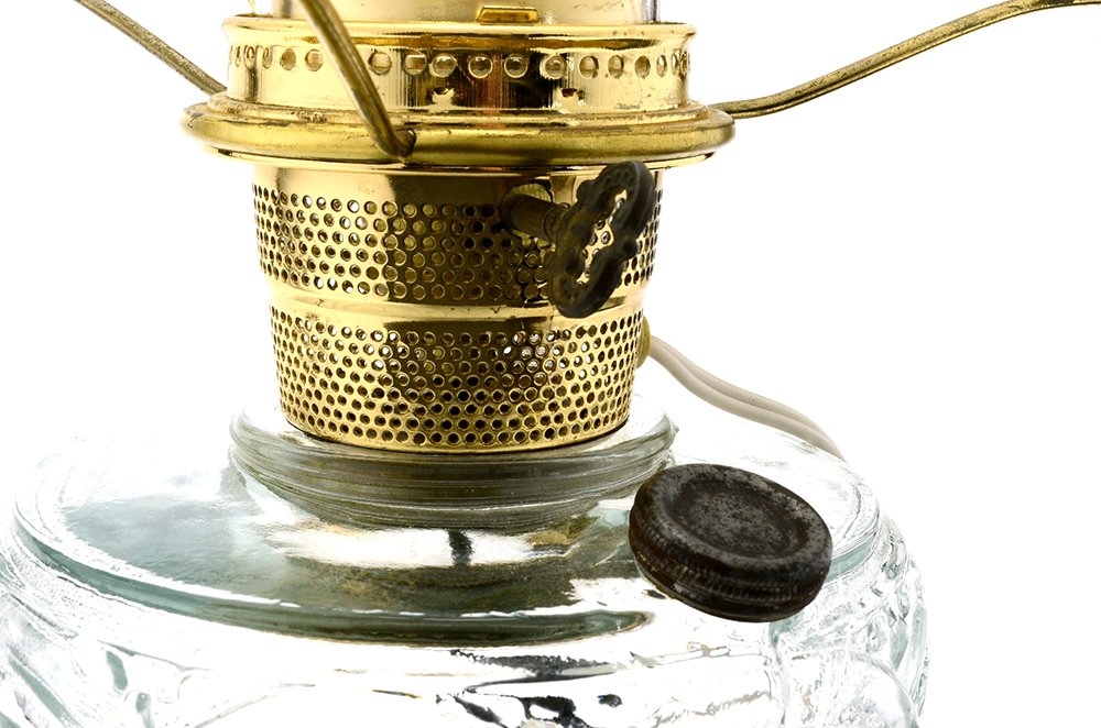 Vintage Aladdin Converted Oil Lamp