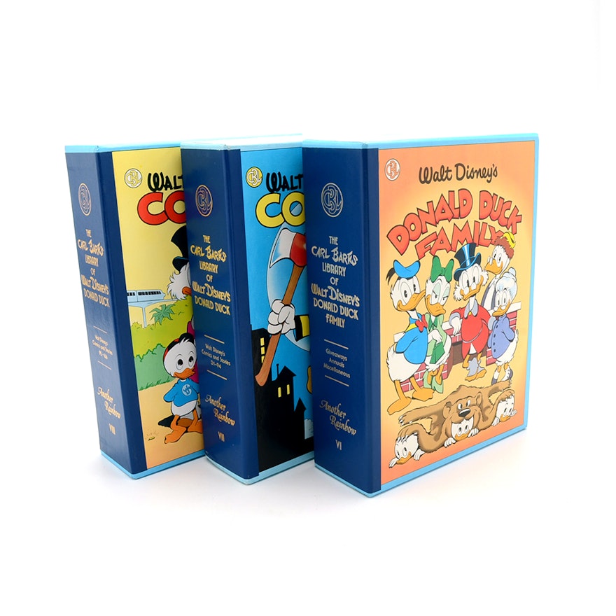 1983 "The Carl Barks Library of Walt Disney's Donald Duck" Volumes Including Carl Barks Signed Volume