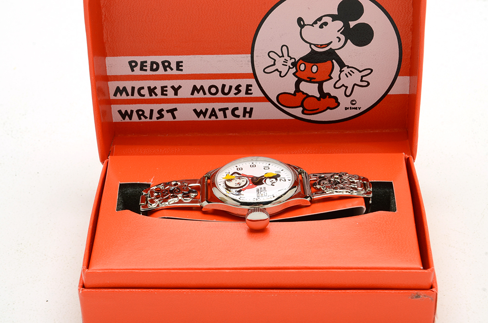 Pedre Mickey Mouse Watch and Button