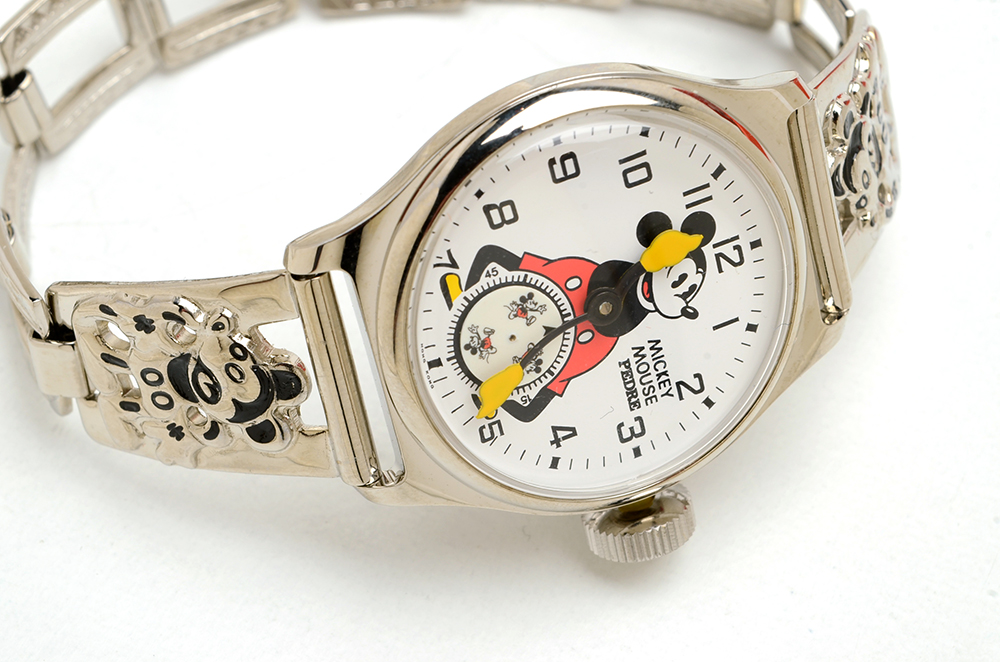 Pedre Mickey Mouse Watch and Button