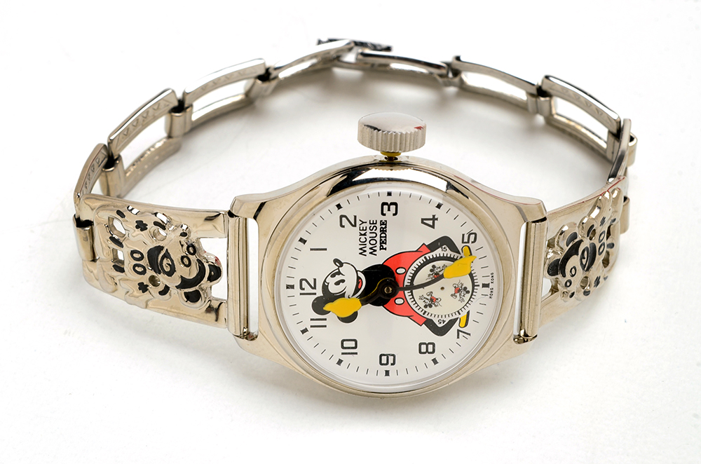 Pedre Mickey Mouse Watch and Button