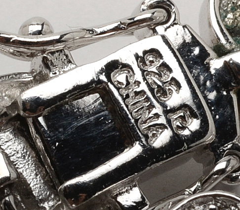 Two Sterling Bracelets with Diamond Accents