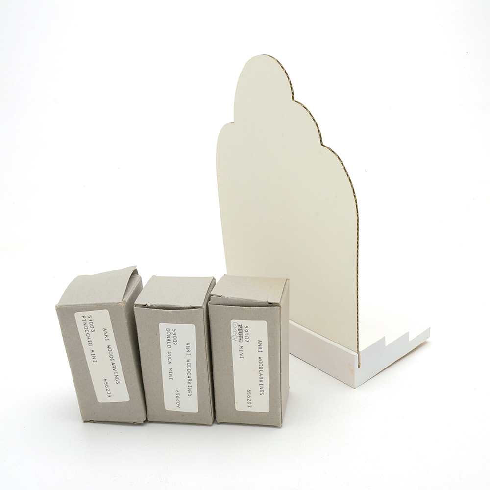 Disney Character ANRI Woodcarvings With Display Stand