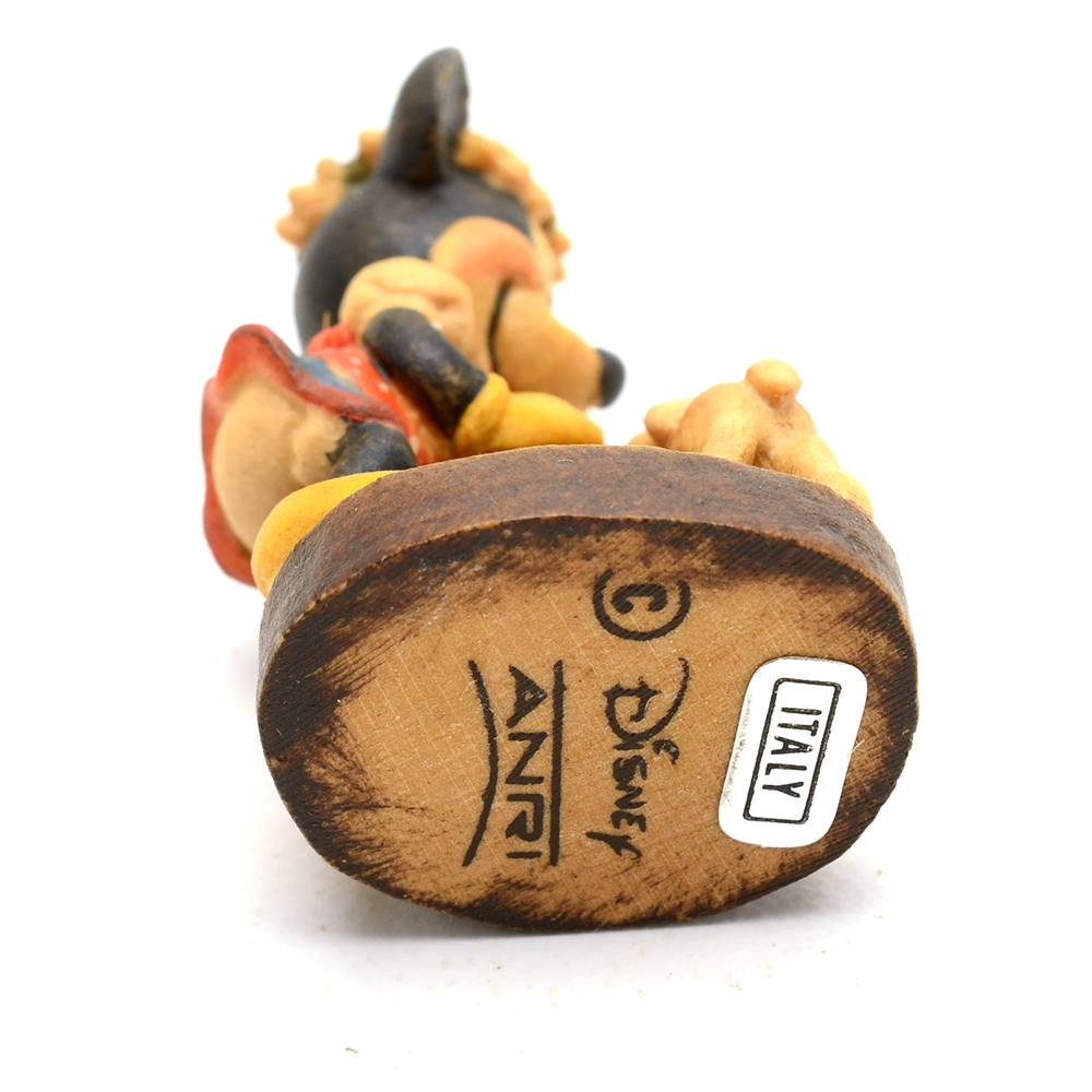 Mickey Mouse and Minnie Mouse ANRI Woodcarvings