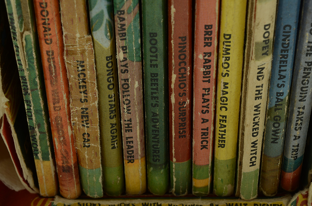 Circa 1950s Walt Disney's "Tiny Movie Stories" Golden Book Library