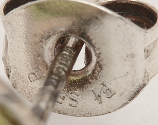 Citrine, Peridot and Lapis Lazuli Sterling Post Earrings