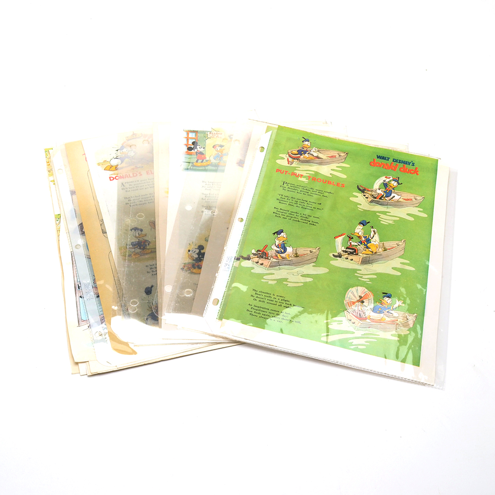 1930s–40s "Good Housekeeping" Walt Disney Cartoons Featuring Donald Duck and Goofy