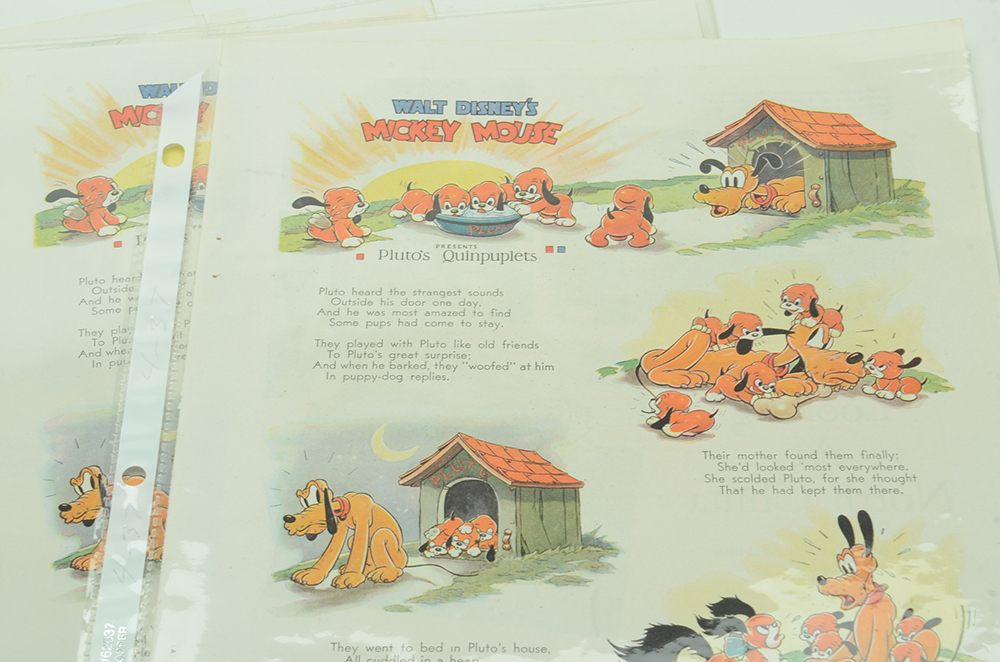 1930s–40s "Good Housekeeping" Walt Disney Cartoons Featuring Pluto