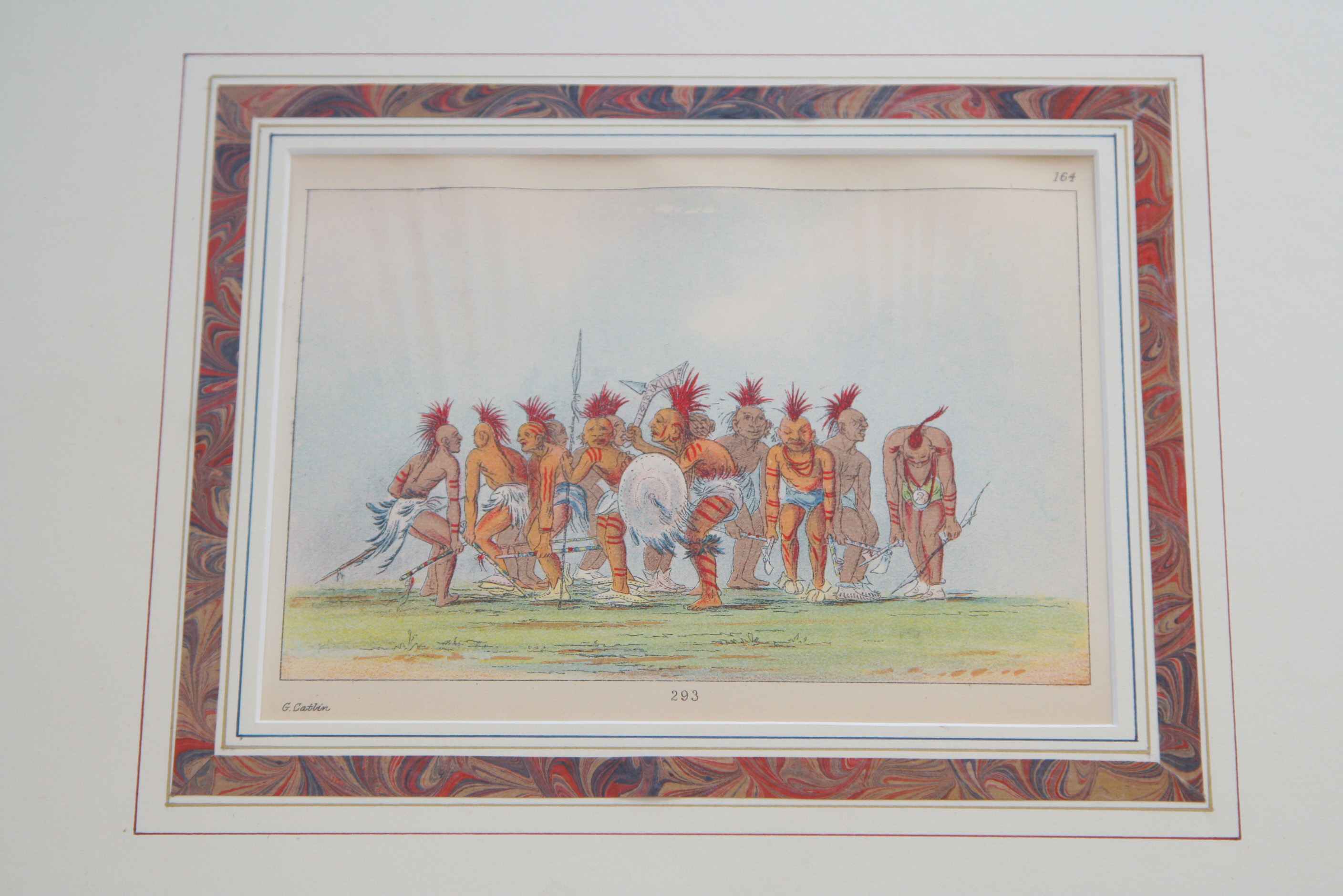 Group of Four 1913 George Catlin Octavo Chromolithographs Depicting Native Americans