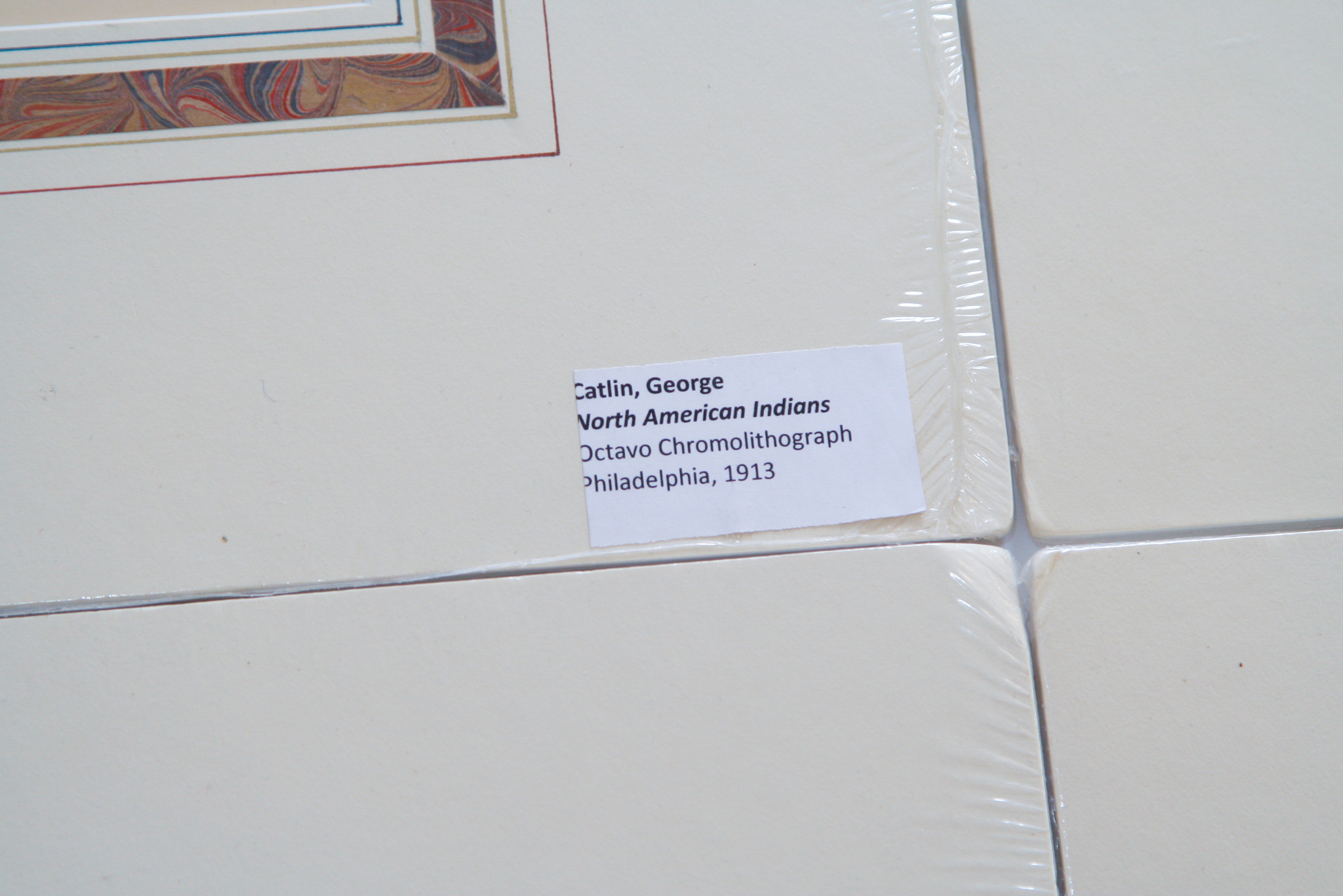 Group of Four 1913 George Catlin Octavo Chromolithographs Depicting Native Americans