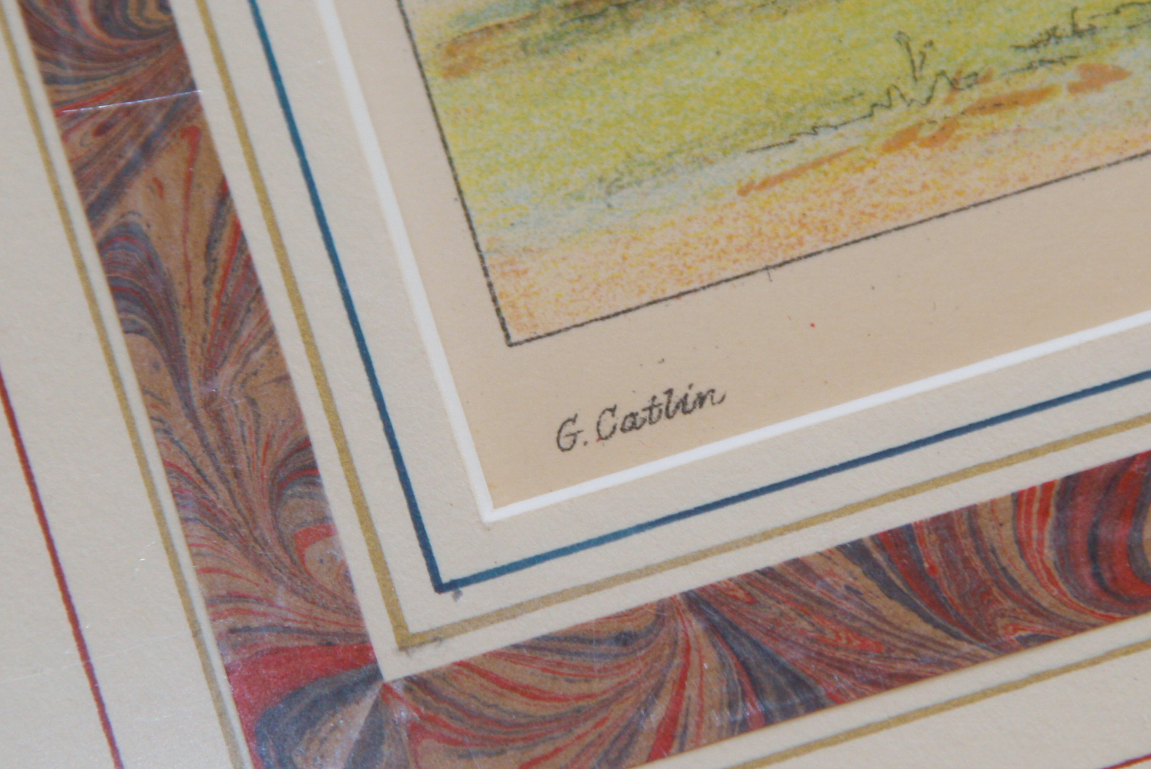 Group of Four 1913 George Catlin Octavo Chromolithographs Depicting Native Americans