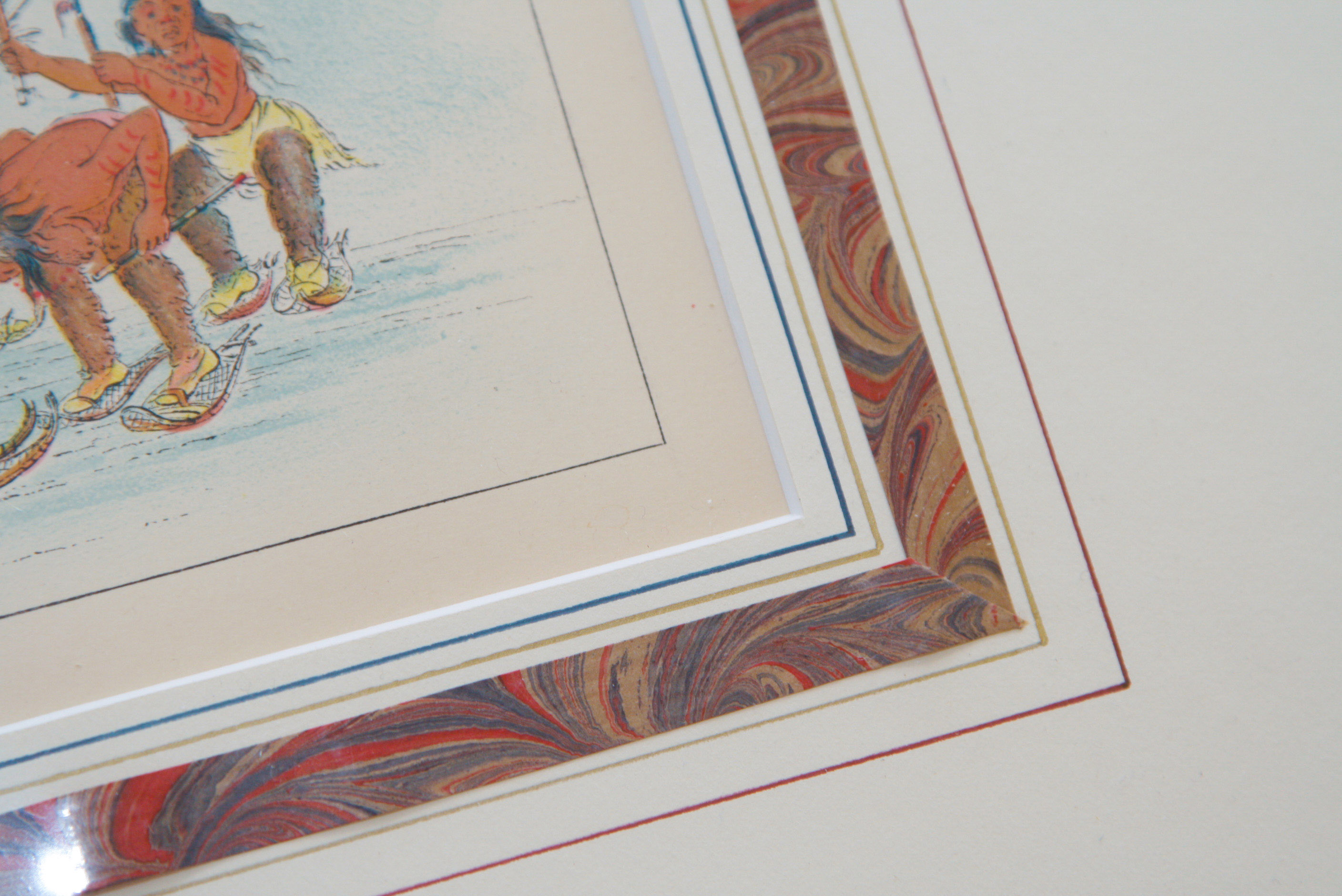 Group of Four 1913 George Catlin Octavo Chromolithographs Depicting Native Americans