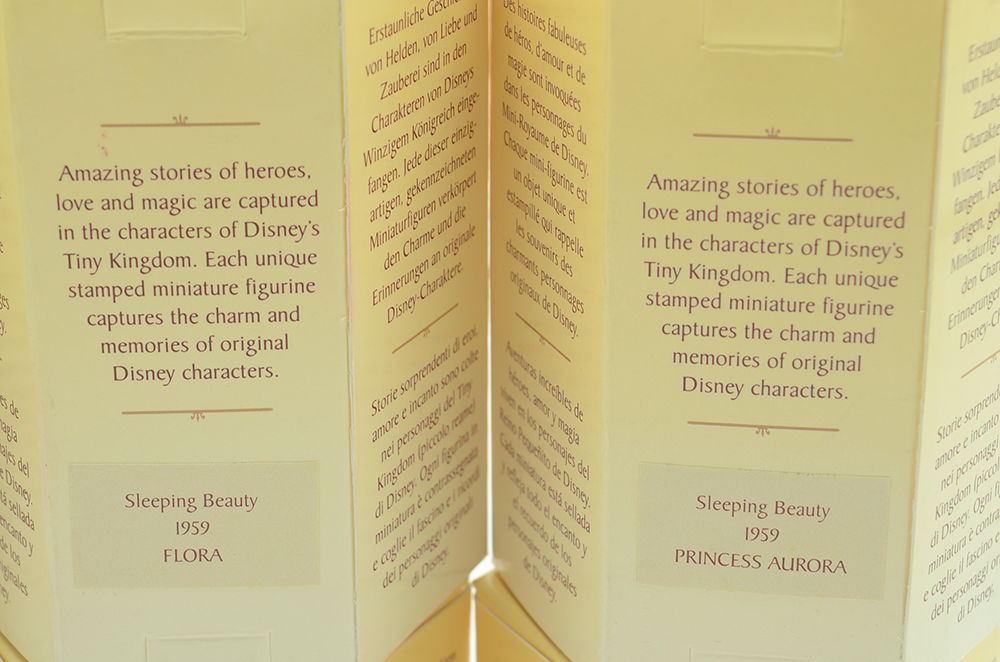 Collection of Seven Tiny Kingdom 'Sleeping Beauty' Figures