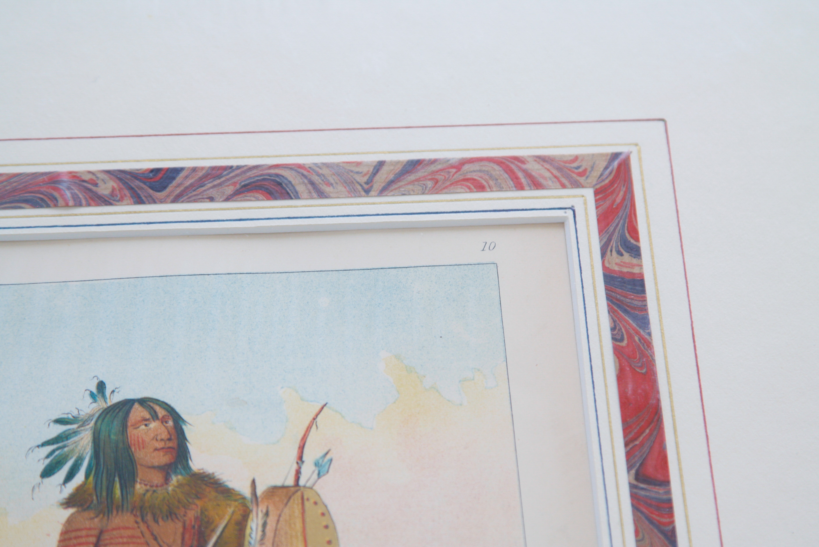 Group of Four 1913 George Catlin Octavo Chromolithographs Depicting Native Americans