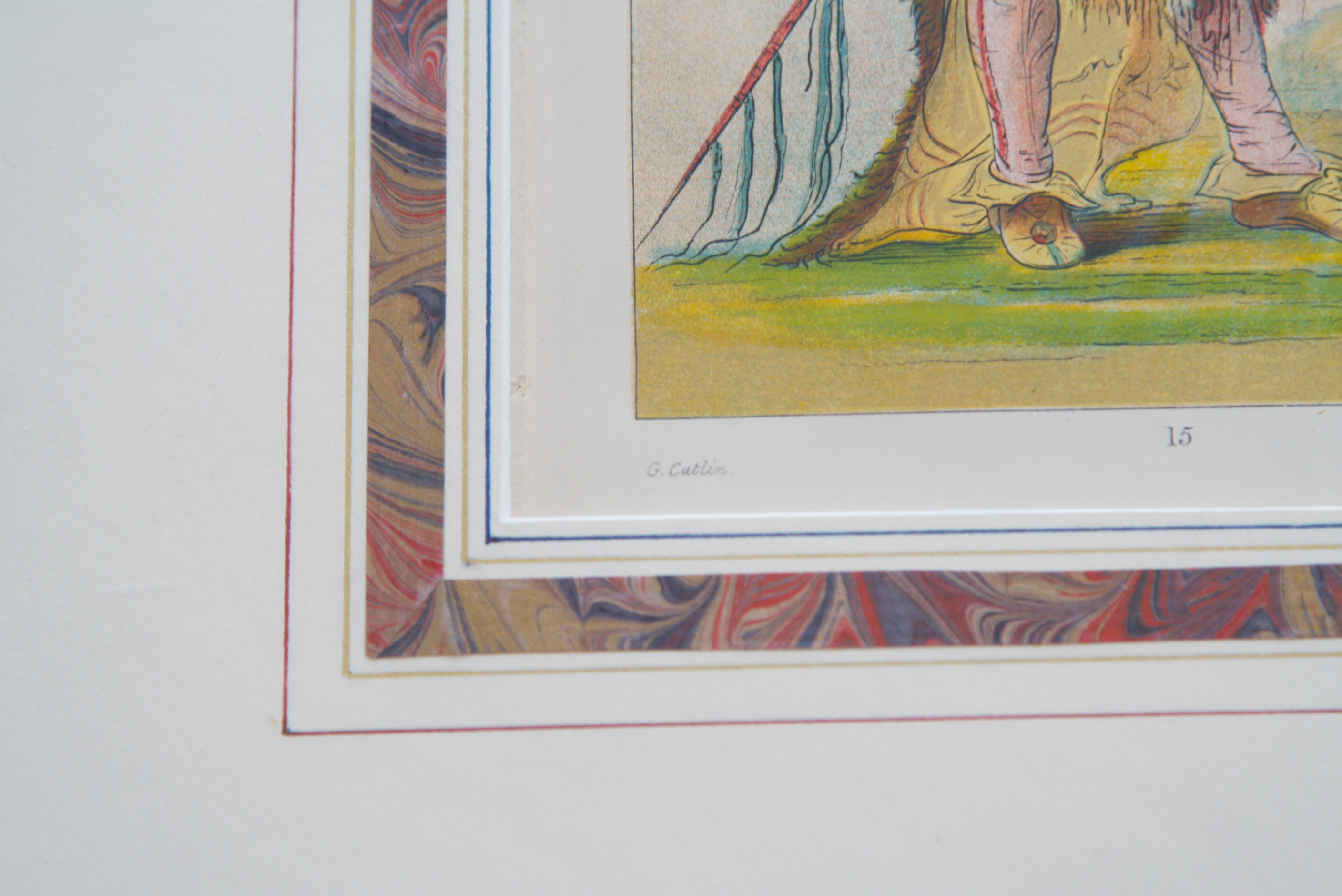 Group of Four 1913 George Catlin Octavo Chromolithographs Depicting Native Americans