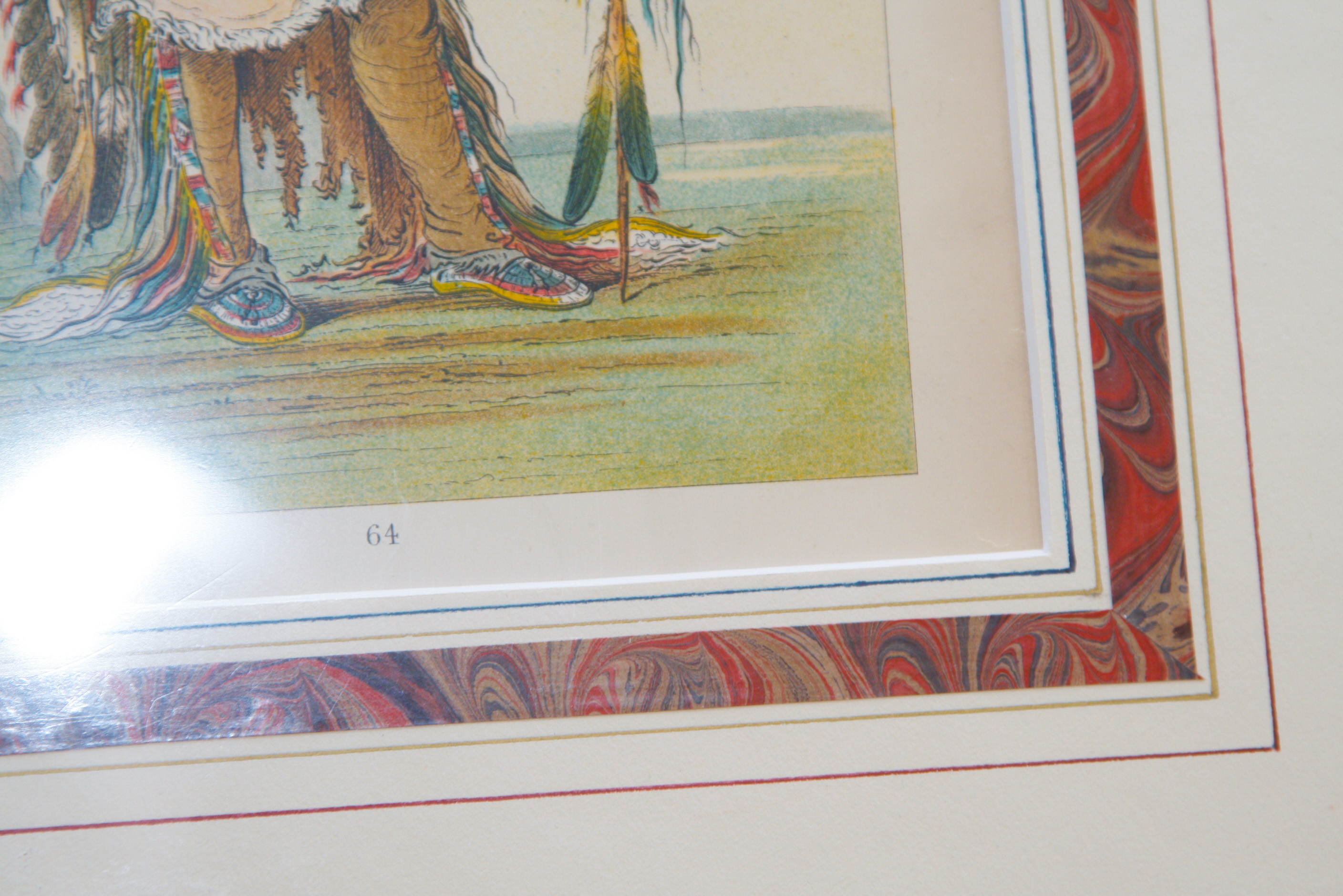 Group of Four 1913 George Catlin Octavo Chromolithographs Depicting Native Americans