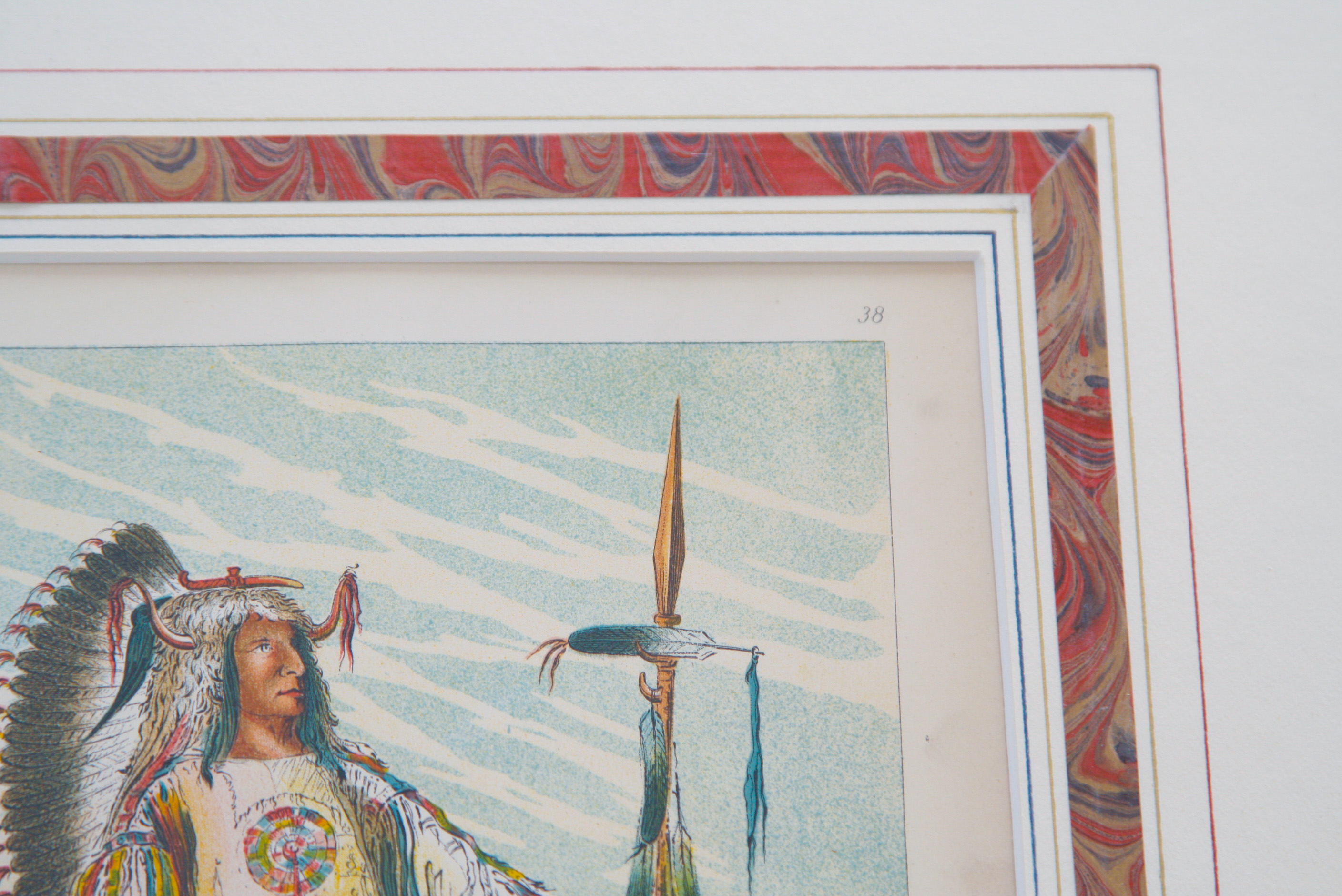 Group of Four 1913 George Catlin Octavo Chromolithographs Depicting Native Americans