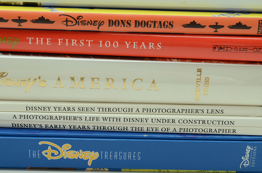 Disney History Books Featuring "The Disney Treasures"
