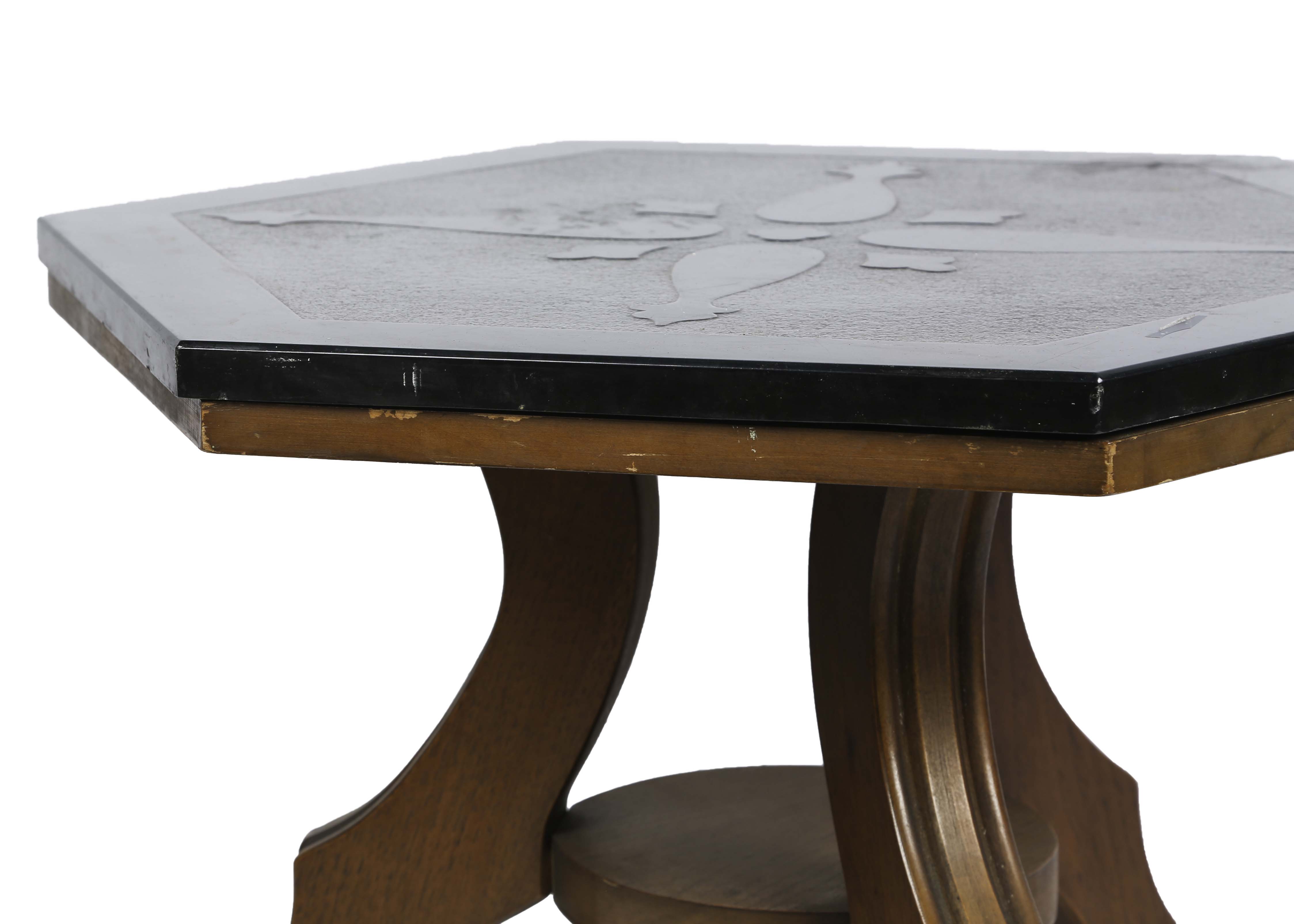 Vintage Hexagonal Side Table