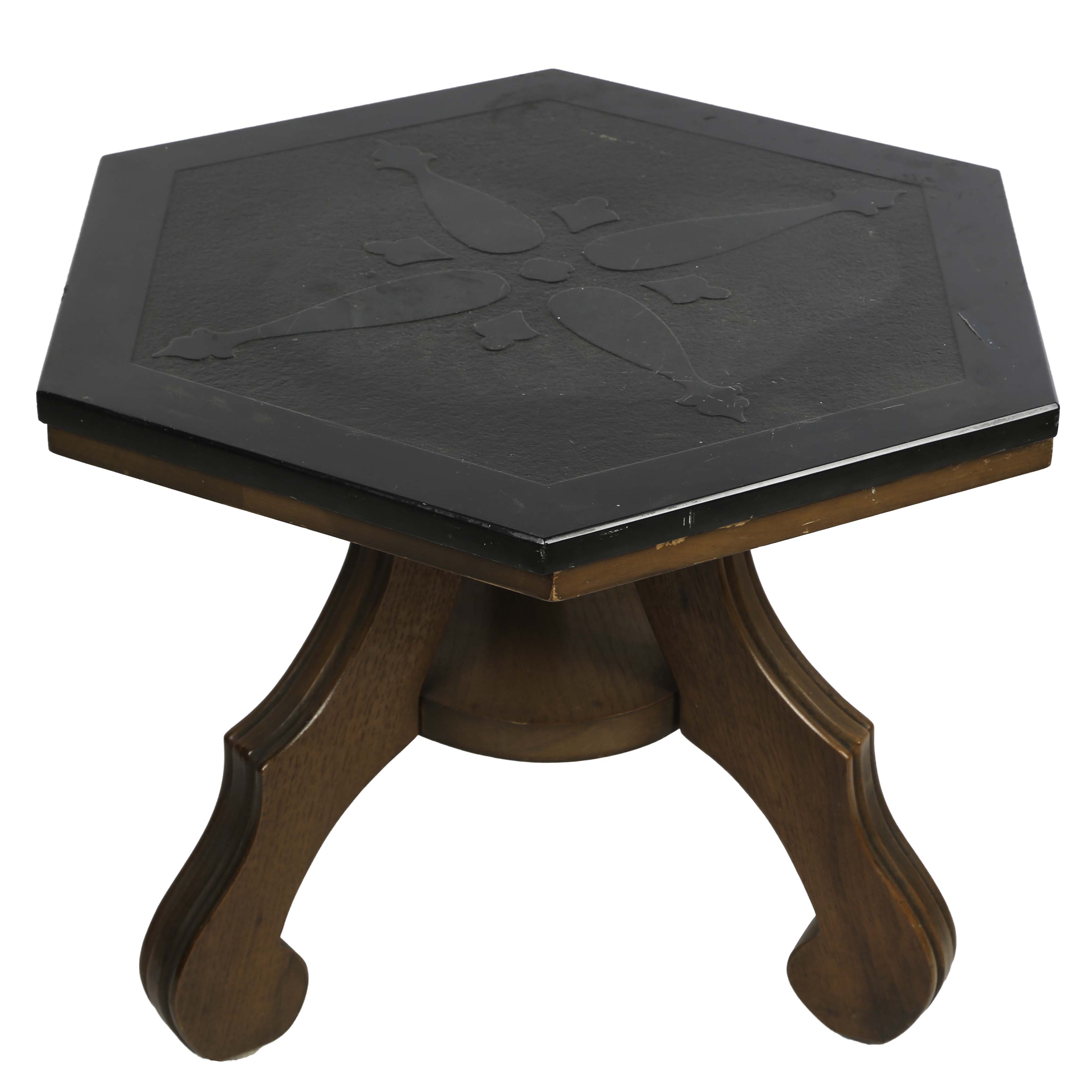 Vintage Hexagonal Side Table