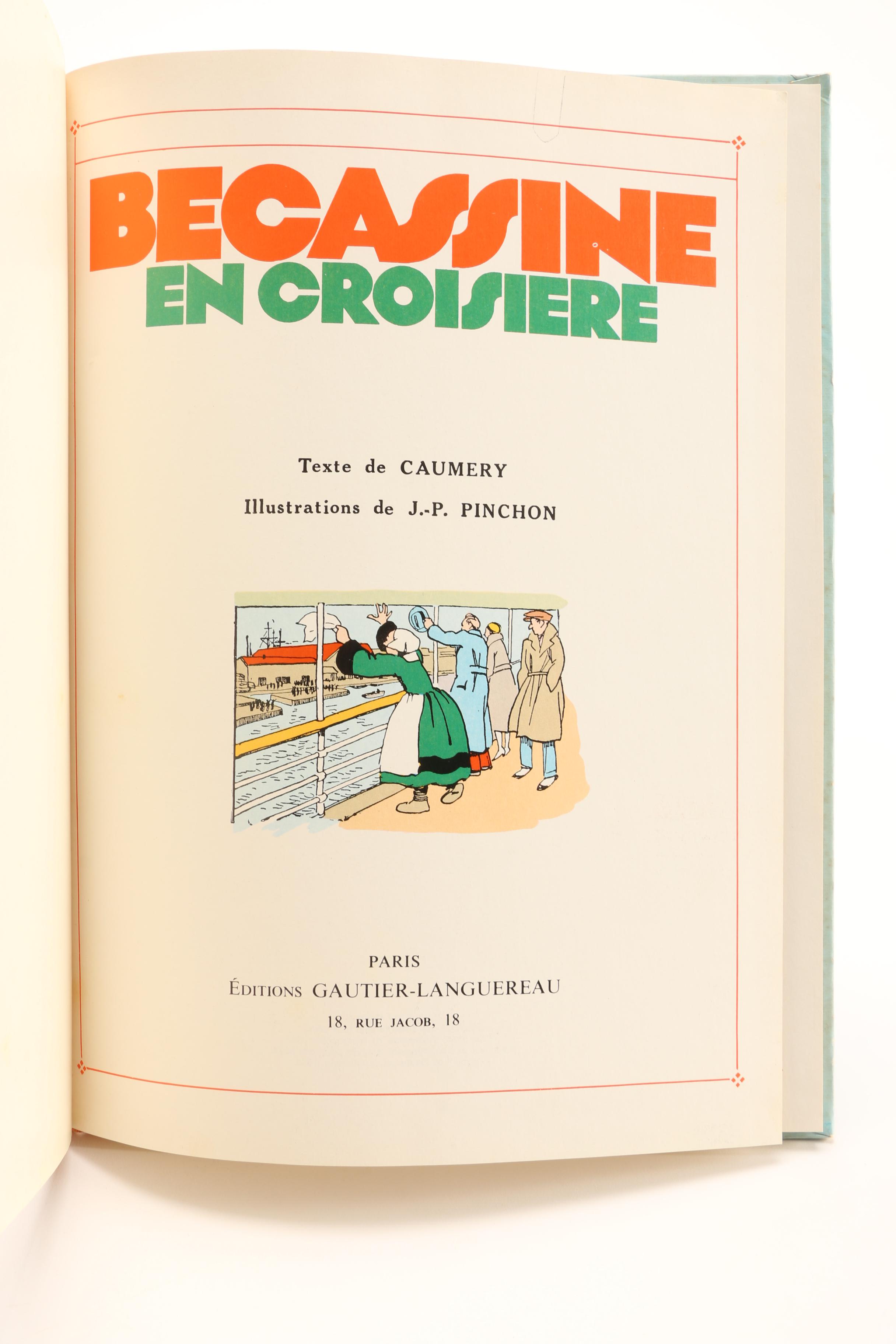 Vintage French Children's Books including "Becassine En Croisiere"