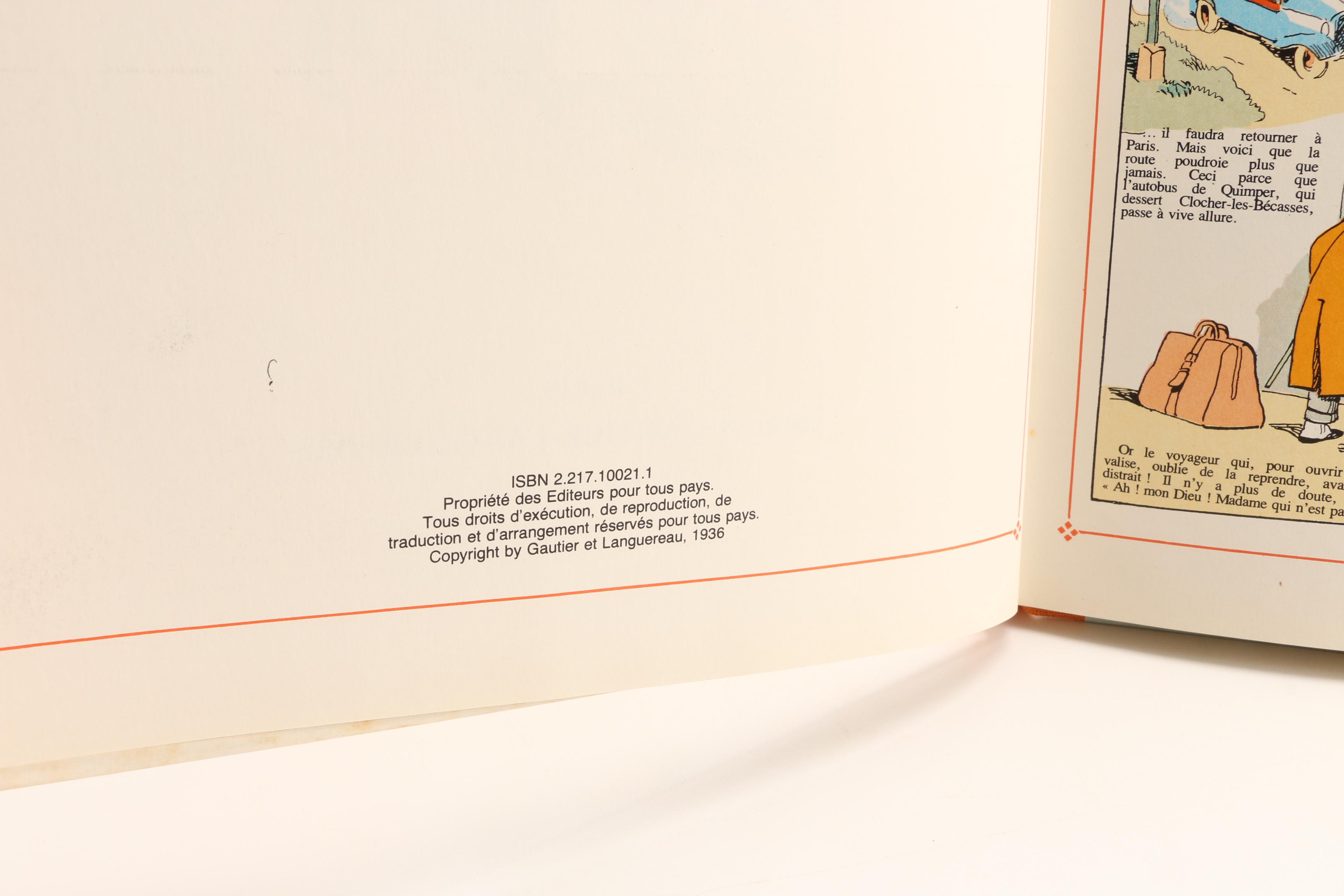 Vintage French Children's Books including "Becassine En Croisiere"