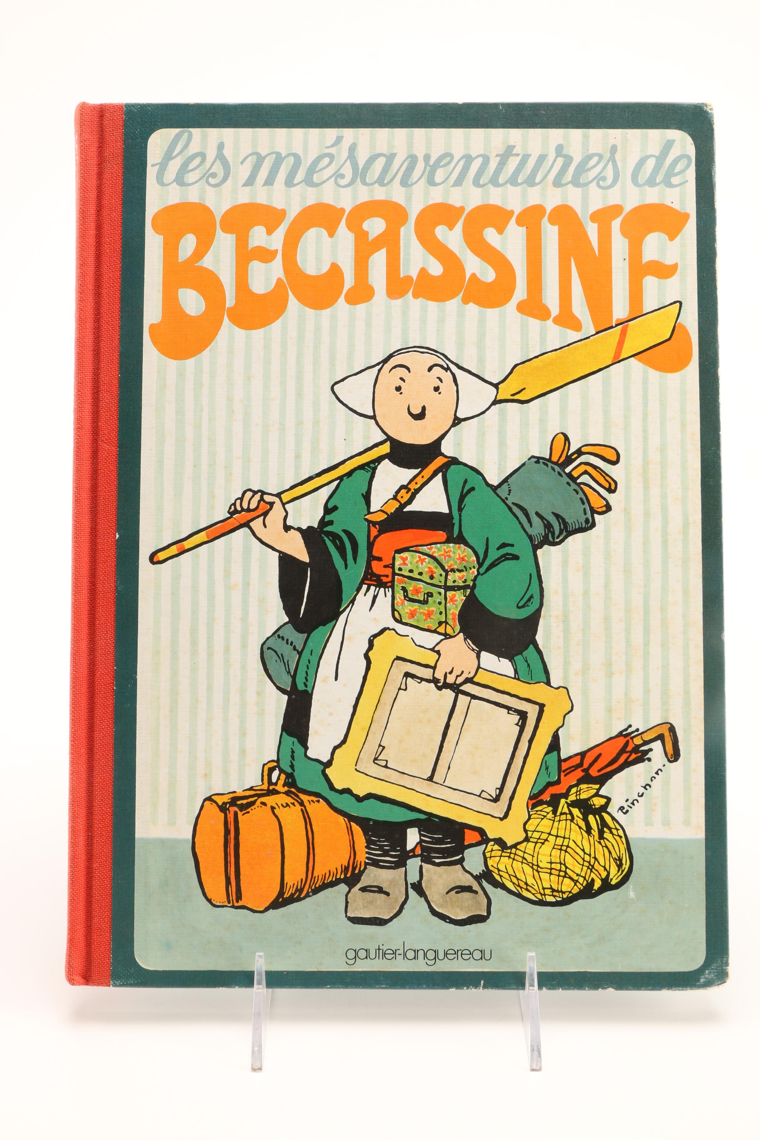 Vintage French Children's Books including "Becassine En Croisiere"
